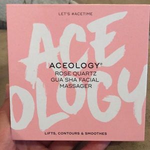 Aceology Rose Quartz Gua Sha Facial Massager
